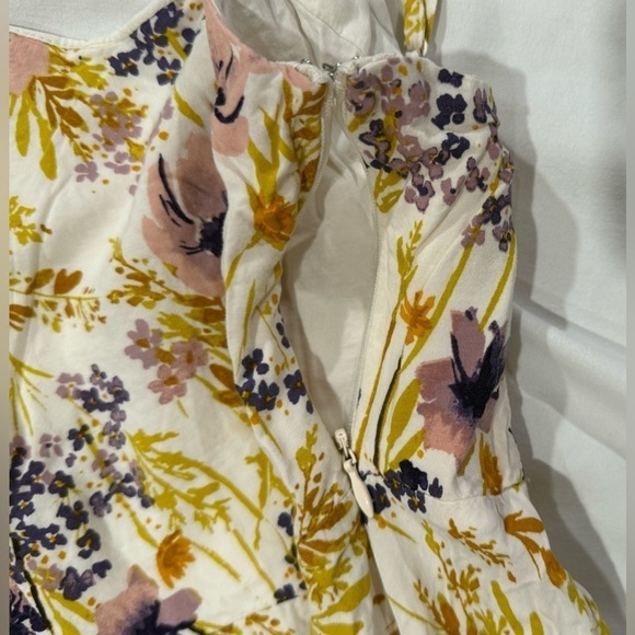 Old Navy Women Dress Fit Flare Cami Dress White Floral Print Size Small Petite - Picture 5 of 14